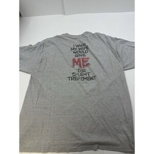 Vintage Big Dogs T-shirt Silent Treatment Men's 2XL Short Sleeve Humor Y2K